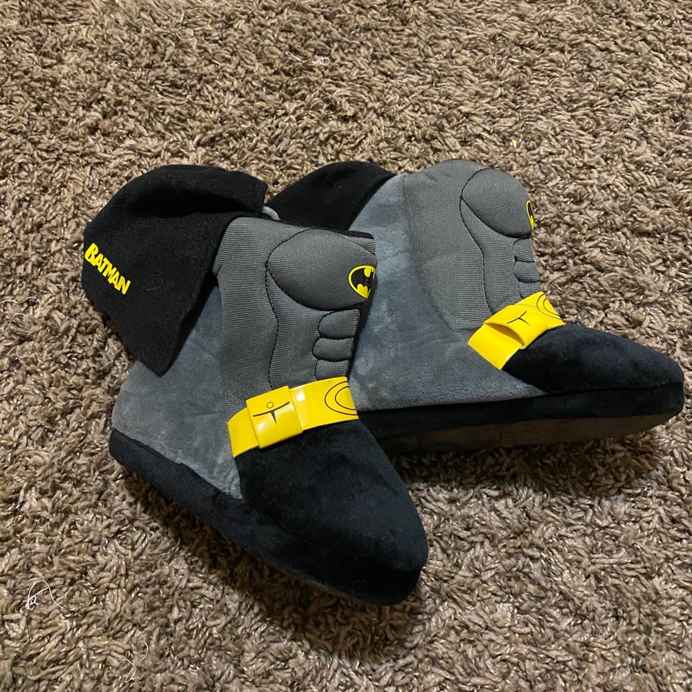 Batman slippers toddler Size 7/8